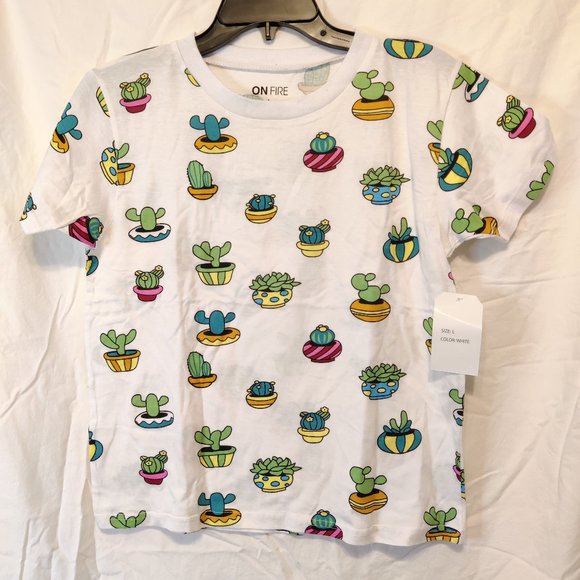 New with tags unique cactus t-shirt womens size large - Picture 2 of 6